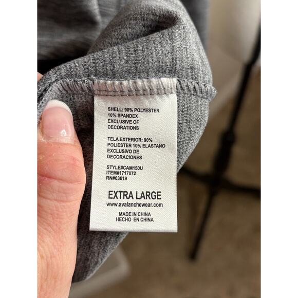 Avalanche Men's 1/4 Zip Fleece Pullover Sweatshirt, Gray XL - Picture 6 of 6